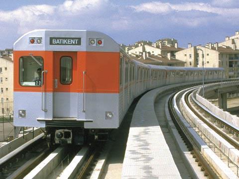 Ankara metro train.