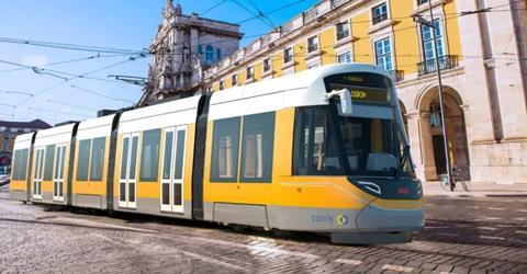 Lisboa CAF Urbos 3 tram impression