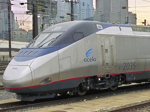 Amtrack Acela train.