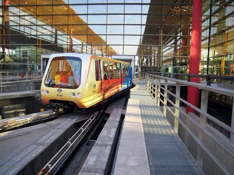 Bombardier Innovia peoplemover in Beijing.