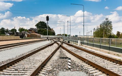 Lithuanian railway track