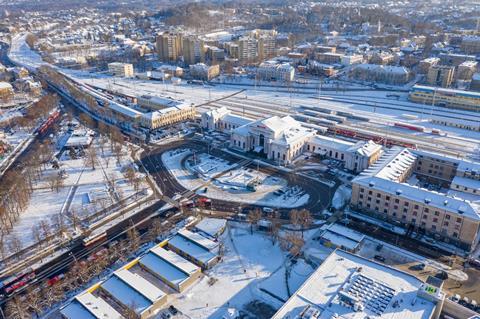 Vilnius railway station aerial view (Photo: Vilnius municipality)
