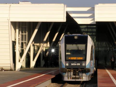 Lublin (Swidnik) Airport station, before the installation of electrification equipment.