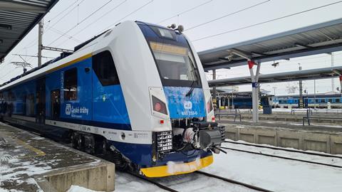 Olomouc - Sumperk new Skoda train Dec 20