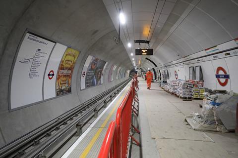 London Underground Bank new southbound Northern line platform (Photo TfL)