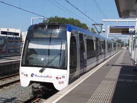 The railway between Schiedam Centrum and Hoek van Holland would become part of the RandstadRail network (Photo: Harry Hondius).
