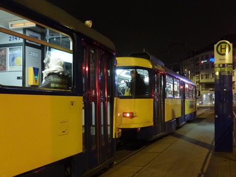 The Leipzig network operates a mixed fleet.
