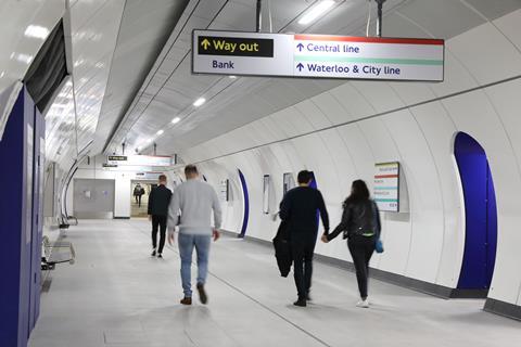 London Underground Bank station (Photo TfL)