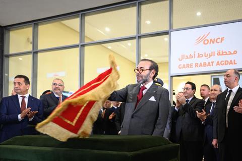 King Mohammed VI launches construction of Kenitra-Marrakech high speed line (Photo Ministry of Transport)