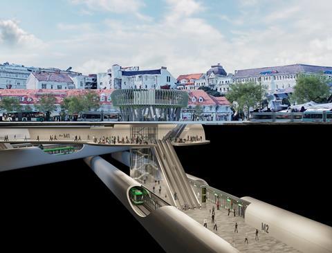 Graz metro proposal (Image: Strohecker Architekten/Newages)