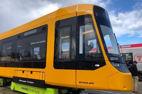 Darrmstadt Stadler TINA tram at InnoTrans 2022 (101)