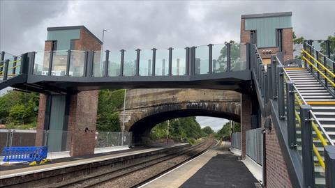 Garforth Beacon bridge footbridge (Photo Network Rail)