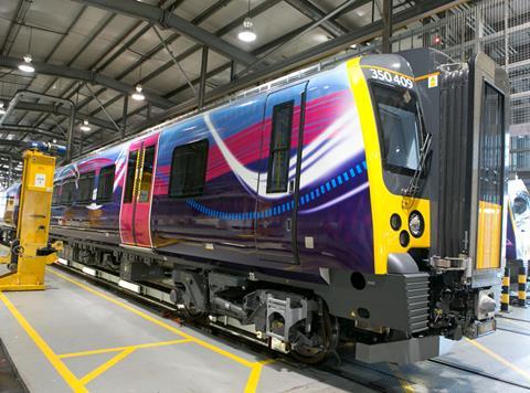 Siemens Class 350/4 Desiro electric multiple-unit for First TransPennine Express.