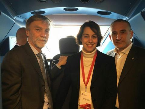 Minister of Infrastructure & Transport Graziano Delrio was accompanied on the inaugural journey between Treviglio and Brescia by FS Group President Gioia Ghezzi and CEO Renato Mazzoncini.