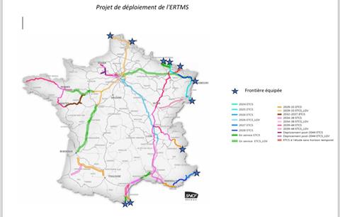 ERTMS France planned map