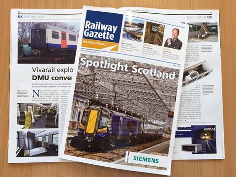 May 2015 issue of Railway Gazette International magazine.