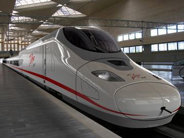 Impression of Talgo Avril high speed train.