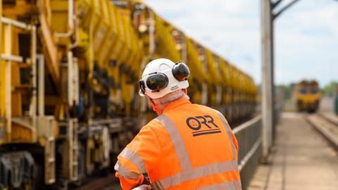 ORR HM Railway Inspector at freight yard