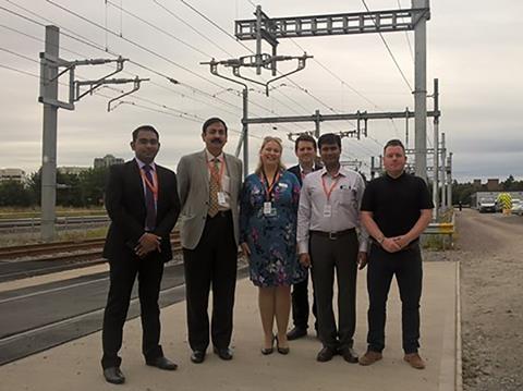 A delegation from India’s Ministry of Railways visited  Network Rail’s Electrification Training Centre in Swindon.