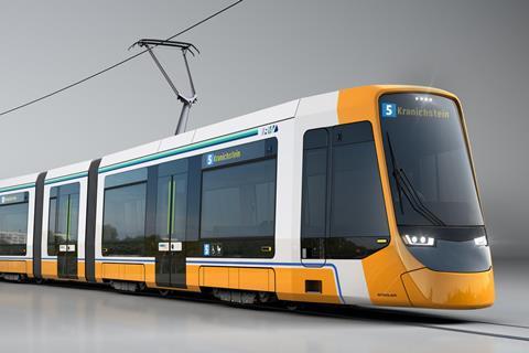 Impression of Stadler tram for Darmstadt