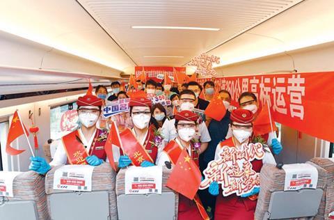 Chinese high speed rail staff