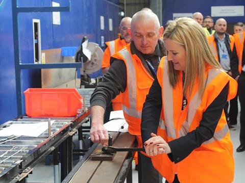 VolkerRail and Unipart Rail have opened an overhead electrification equipment preassembly facility in Crewe.