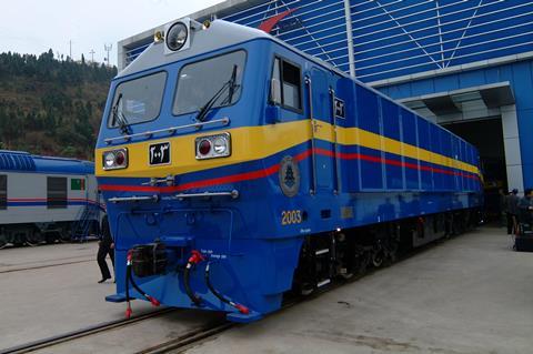 The first SDD1 mainline diesel locomotive for Sudan Railways Corp has been rolled out.