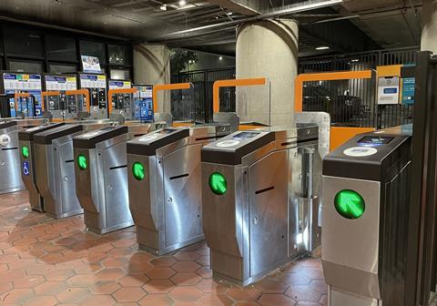 Washington Metro ticket gates