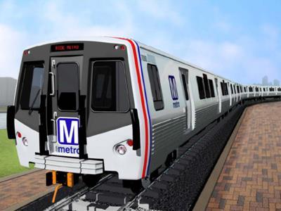 Impression of the Kawasaki Series 7000 cars for WMATA.