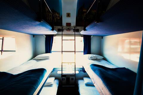 European Sleeper couchette compartment 3