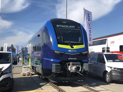 Prototype RS Zero hydrogen or battery railcar for secondary lines | News | Railway Gazette International