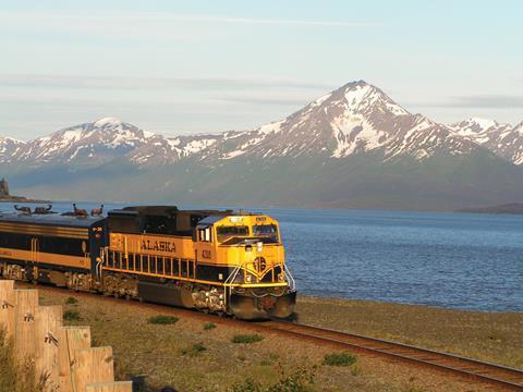 Alaska Railroad train.