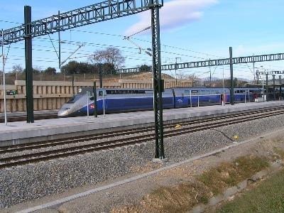 First TGV at Figueres-Vilafant on December 19. Photo: Jordi Verdugo