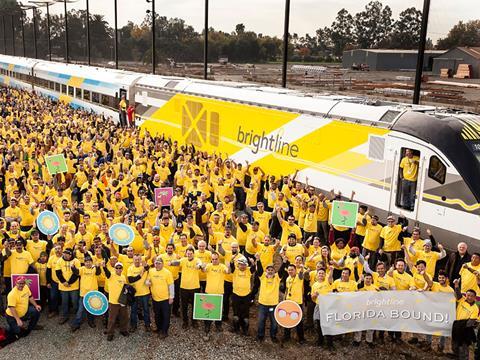 Siemens Sacramento plant has completed the first of five trainsets for the Brightline inter-city project  in Florida.