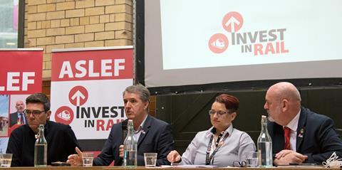 ASLEF's Invest in Rail meeting (Photo: Tony Miles)