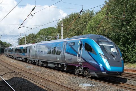 TransPennine Express CAF Class 397 at Lancaster