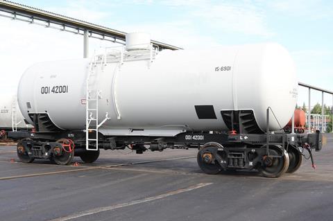 UWC's tank cars for transportation of concentrated nitric acid