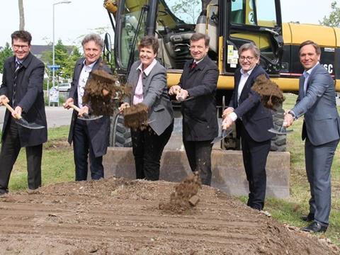 A groundbreaking ceremony on April 29 marked the start of work on an extension of Karlsruhe tram Route 2 to Knielingen Nord.