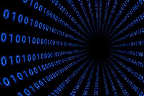 Binary data 1s and 0s