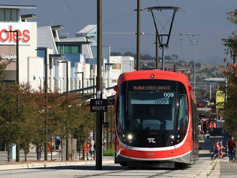 The first stage of the light rail line in Canberra has opened.