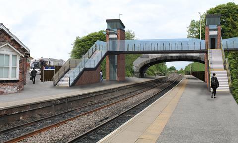 Garforth Beacon footbridge artist impression