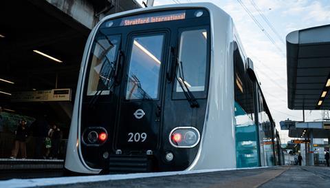 TfL Image - New DLR train at platform
