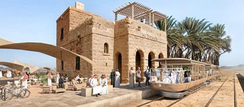 Plans for a 50 km light rail network with trams designed to look like trains from the historic Hedjaz Railway have been announced by the Royal Commission for AlUla.