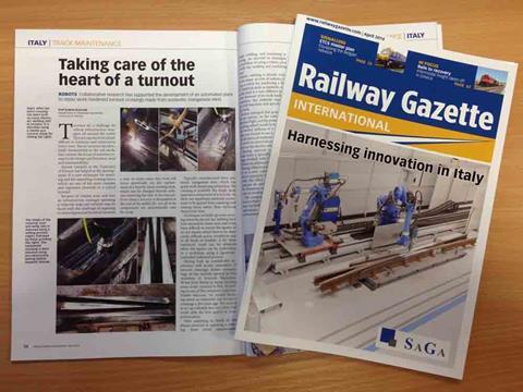 April 2014 issue of Railway Gazette International magazine