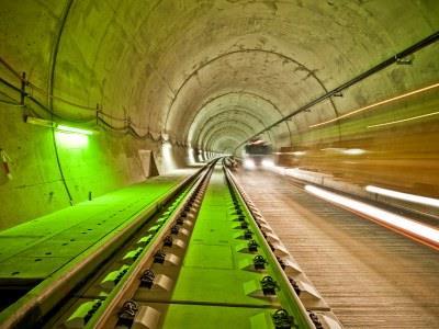 Unterinntal Tunnel in Austria.