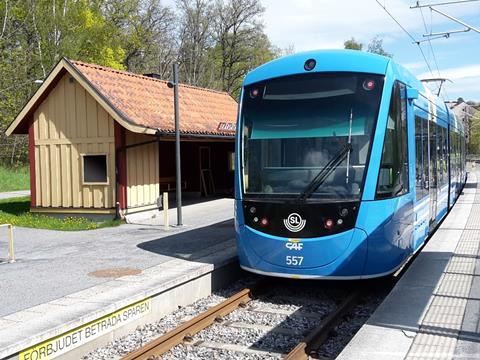 CAF is to supply a further eight trams to Stockholm.