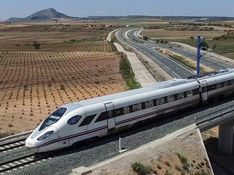 CAF Oaris high speed train.