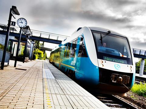 Arriva train in Denmark.