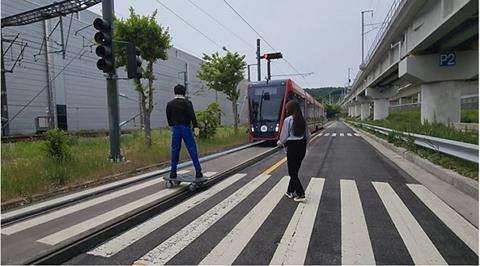 kr-KRRI autonomous tram test-3