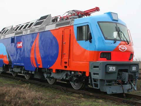 Prototype EP20 electric locomotive for Russian Railways (Photo: TMH/Konstantin Dorokhin).